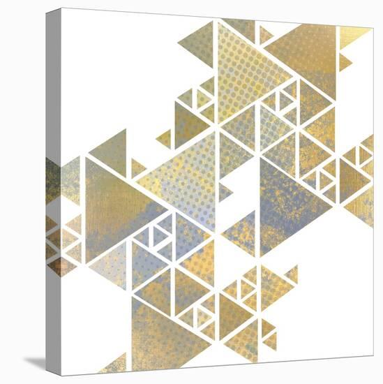 Triangle Gold 1-Kimberly Allen-Stretched Canvas