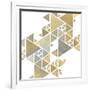 Triangle Gold 1-Kimberly Allen-Framed Art Print