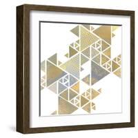 Triangle Gold 1-Kimberly Allen-Framed Art Print