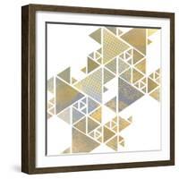 Triangle Gold 1-Kimberly Allen-Framed Art Print