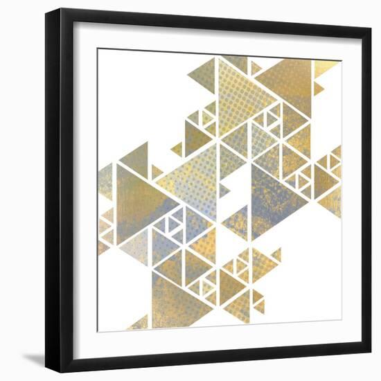 Triangle Gold 1-Kimberly Allen-Framed Art Print