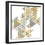 Triangle Gold 1-Kimberly Allen-Framed Art Print