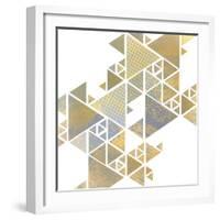 Triangle Gold 1-Kimberly Allen-Framed Art Print