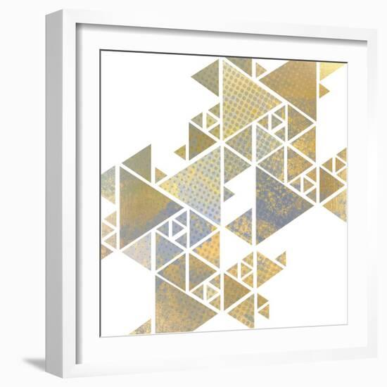 Triangle Gold 1-Kimberly Allen-Framed Art Print