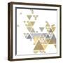 Triangle Gold 2-Kimberly Allen-Framed Art Print