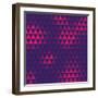 Triangle Pattern, Vector Illustration-oliopi-Framed Art Print