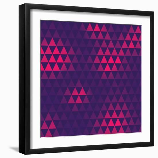 Triangle Pattern, Vector Illustration-oliopi-Framed Art Print