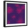 Triangle Pattern, Vector Illustration-oliopi-Framed Art Print