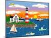 Triangle Point Lighthouse-Mark Frost-Mounted Giclee Print