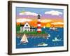 Triangle Point Lighthouse-Mark Frost-Framed Giclee Print