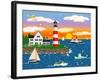 Triangle Point Lighthouse-Mark Frost-Framed Giclee Print