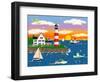 Triangle Point Lighthouse-Mark Frost-Framed Giclee Print
