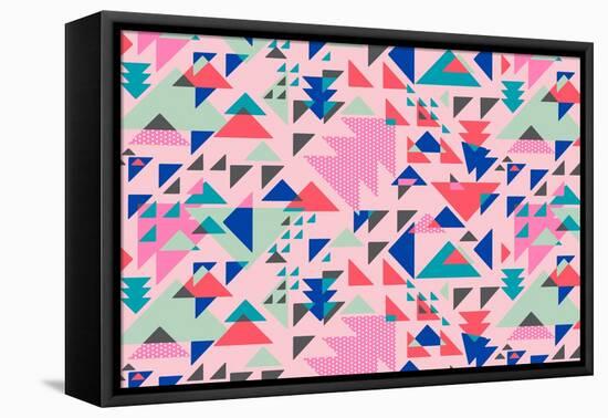 Triangle Pop-null-Framed Stretched Canvas