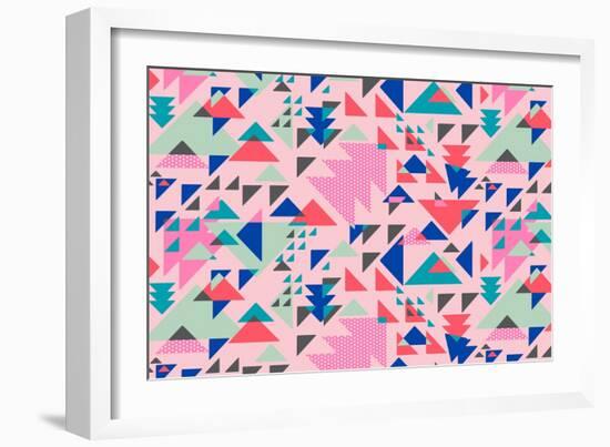 Triangle Pop-null-Framed Giclee Print