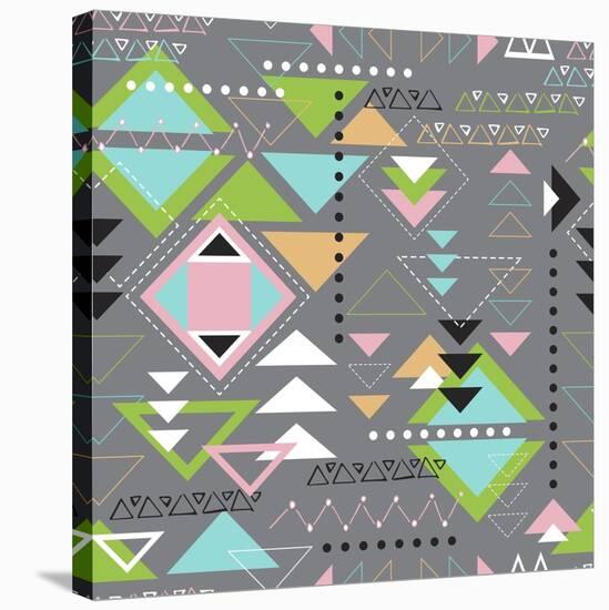 Triangle Tango-Joanne Paynter Design-Stretched Canvas