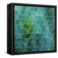 Triangles Background-Maksim Krasnov-Framed Stretched Canvas