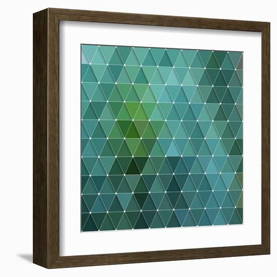 Triangles Background-Maksim Krasnov-Framed Art Print