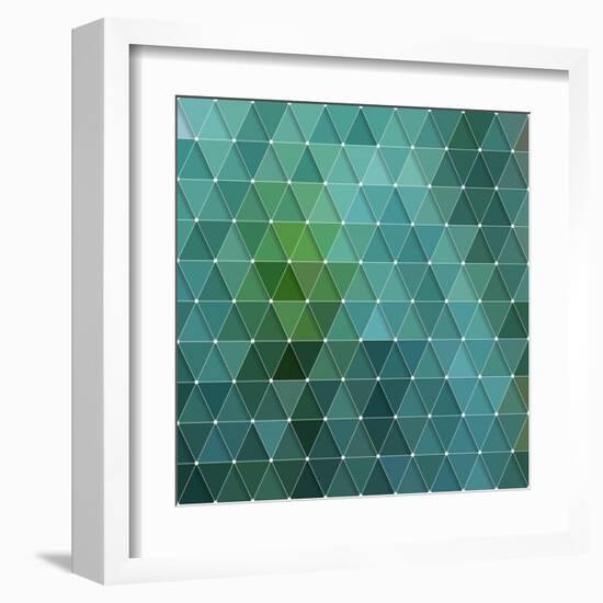 Triangles Background-Maksim Krasnov-Framed Art Print