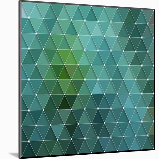 Triangles Background-Maksim Krasnov-Mounted Art Print