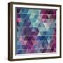 Triangles Background-Maksim Krasnov-Framed Art Print