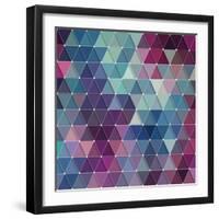 Triangles Background-Maksim Krasnov-Framed Art Print