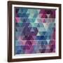 Triangles Background-Maksim Krasnov-Framed Art Print