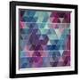 Triangles Background-Maksim Krasnov-Framed Art Print