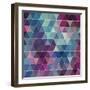 Triangles Background-Maksim Krasnov-Framed Premium Giclee Print