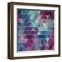 Triangles Background-Maksim Krasnov-Framed Art Print