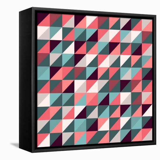 Triangles Background-AnaMarques-Framed Stretched Canvas