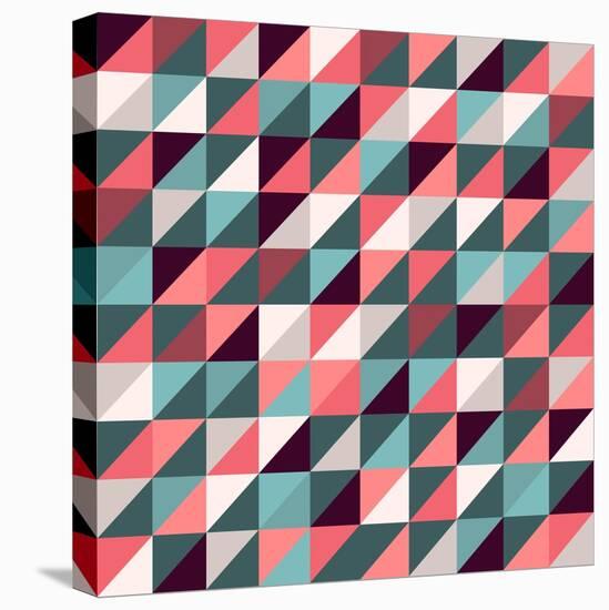 Triangles Background-AnaMarques-Stretched Canvas