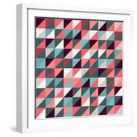 Triangles Background-AnaMarques-Framed Art Print