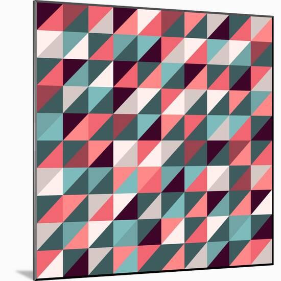 Triangles Background-AnaMarques-Mounted Art Print