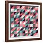 Triangles Background-AnaMarques-Framed Art Print