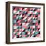 Triangles Background-AnaMarques-Framed Art Print