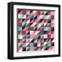 Triangles Background-AnaMarques-Framed Art Print