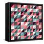 Triangles Background-AnaMarques-Framed Stretched Canvas