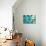 Triangles in Teal-Kimberly Allen-Mounted Art Print displayed on a wall