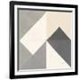 Triangles IV Neutral Crop-Mike Schick-Framed Art Print