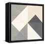 Triangles IV Neutral Crop-Mike Schick-Framed Stretched Canvas