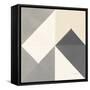 Triangles IV Neutral Crop-Mike Schick-Framed Stretched Canvas