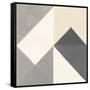 Triangles IV Neutral Crop-Mike Schick-Framed Stretched Canvas