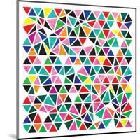 Triangles - Multicolor-Dominique Vari-Mounted Art Print