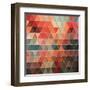 Triangles Pattern-Maksim Krasnov-Framed Art Print