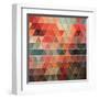 Triangles Pattern-Maksim Krasnov-Framed Art Print