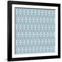 Triangles Pattern-Magnia-Framed Art Print