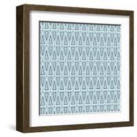 Triangles Pattern-Magnia-Framed Art Print