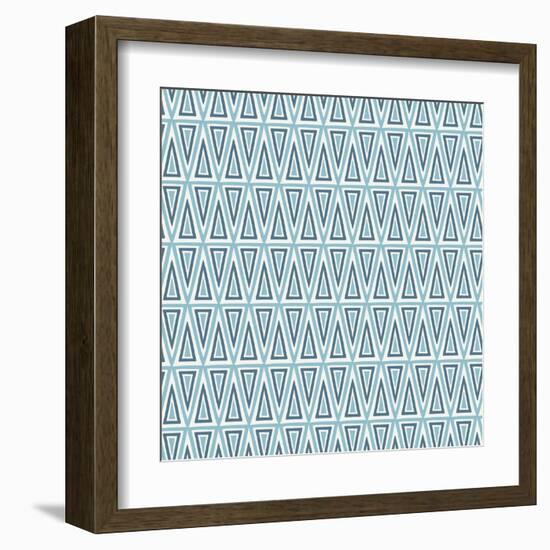 Triangles Pattern-Magnia-Framed Art Print