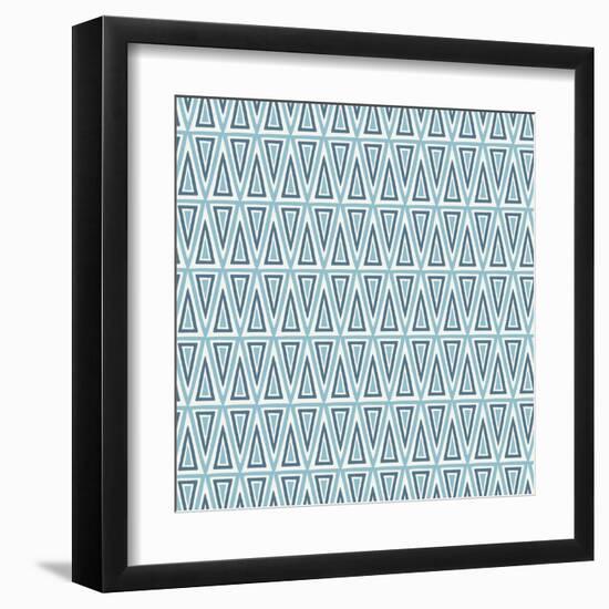 Triangles Pattern-Magnia-Framed Art Print