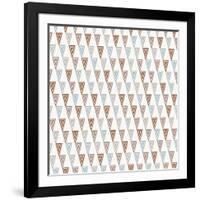 Triangles Pattern-Magnia-Framed Art Print